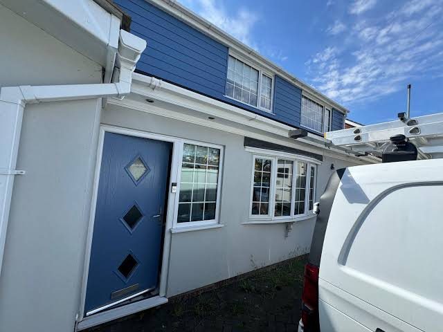 Sprayed UPVC door and cladding